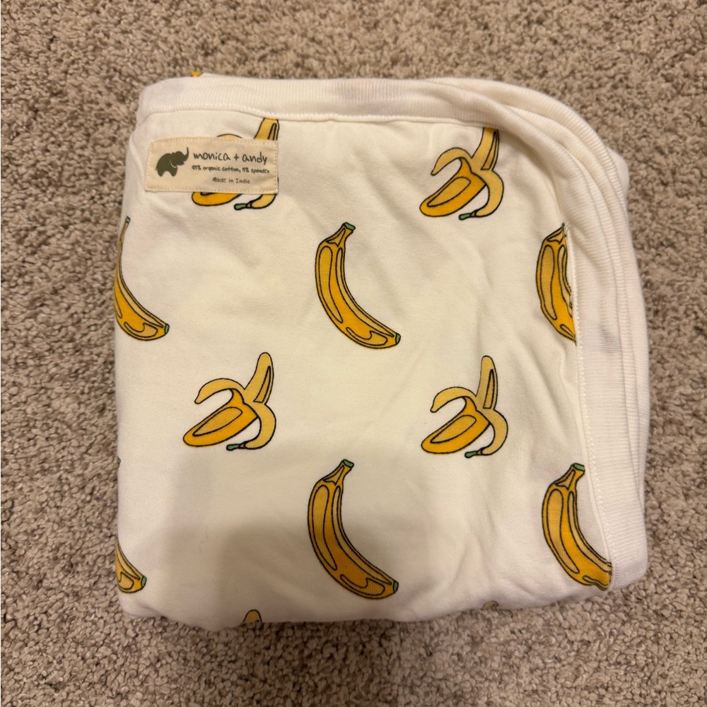 Monica + Andy Banana Print Kids Blanket